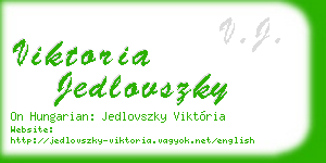viktoria jedlovszky business card